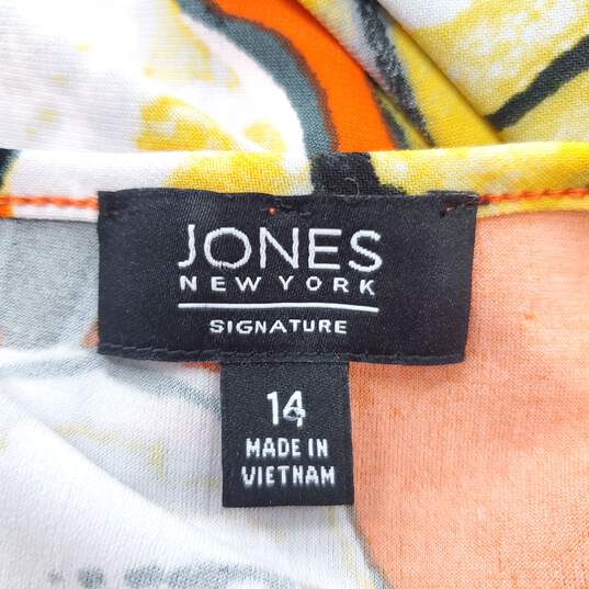 Jones New York Women Orange Tank Dress Sz 14 NWT image number 1