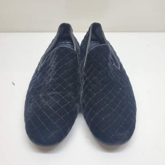 Giorgio Brutini Men’s 8 M Chatwal Quilted Black Velvet Slip-On Dress Shoes image number 2