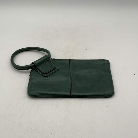 Hobo Womens Green Leather Inner Pockets Zip-Around Clutch Wristlet Wallet image number 2