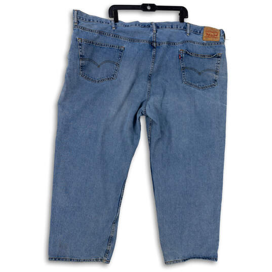 rustig aan Geld rubber Het hotel Buy the Mens Blue 550 Medium Wash Denim Stretch Straight Leg Cropped Jeans  Size 56 | GoodwillFinds