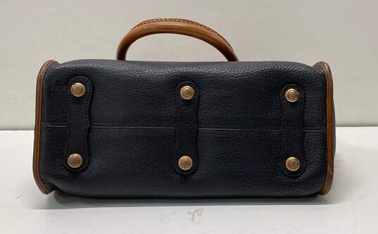 Vintage Dooney & Bourke Leather Top Zip Shoulder Satchel Bag image number 5