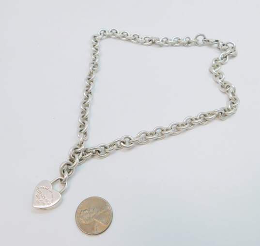 Tiffany & Co Return to Tiffany Heart Padlock Necklace