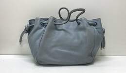 Michael Kors Gray Pebbled Leather Drawstring Hobo Tote Bag alternative image