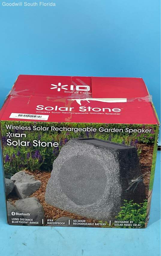 Glow Stone Solar Garden IPX4 Waterproof Speaker Not Tested image number 1