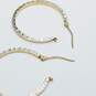 Michael Anthony Bolivia Two Tone Hoop Earrings 1.3g image number 3