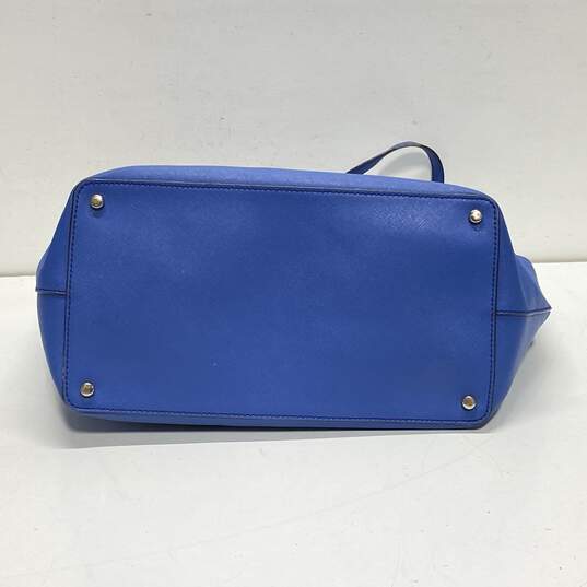 Kate Spade Blue Leather Shopper Tote Bag image number 3