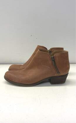 Lucky Brand Burklee Leather Ankle Boots Womens Brown Booties Size 8.5 alternative image