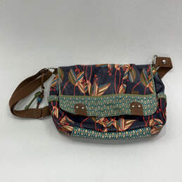 Womens Multicolor Adjustable Strap Inner Zip Pocket Snap Messenger Bag alternative image