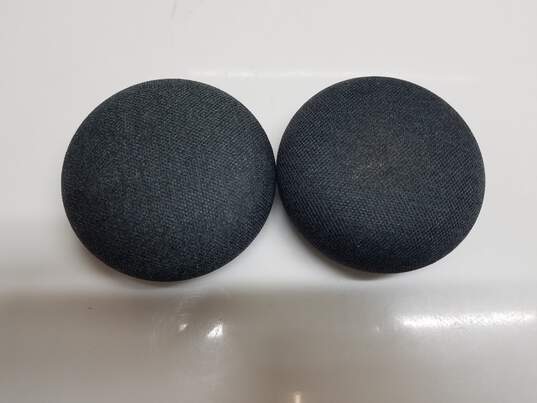 Lot of Two Google Home Mini Speakers image number 3