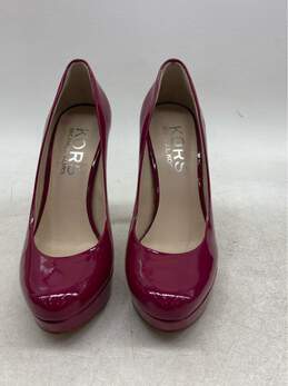 Michael Kors Pink Patent Leather Platform Heels - Chic and Elegant, Size 9