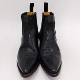 Men's Donaldo Black Leather Western Fashion Boots Size Men's 8.5 alternative image
