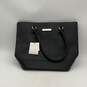 NWT Calvin Klein Womens Black Leather Bottom Stud Double Handle Tote Bag Purse image number 1