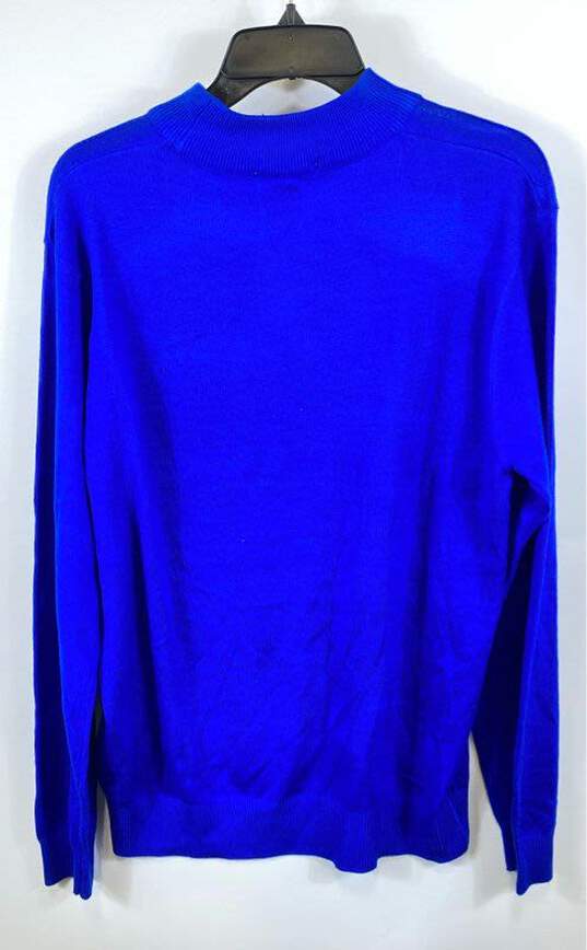 Inserch Blue Mockneck Sweater - Size Medium image number 5