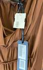 NWT Guido Lombardi Womens Brown Sleeveless Short Length Shift Dress Size Small image number 3