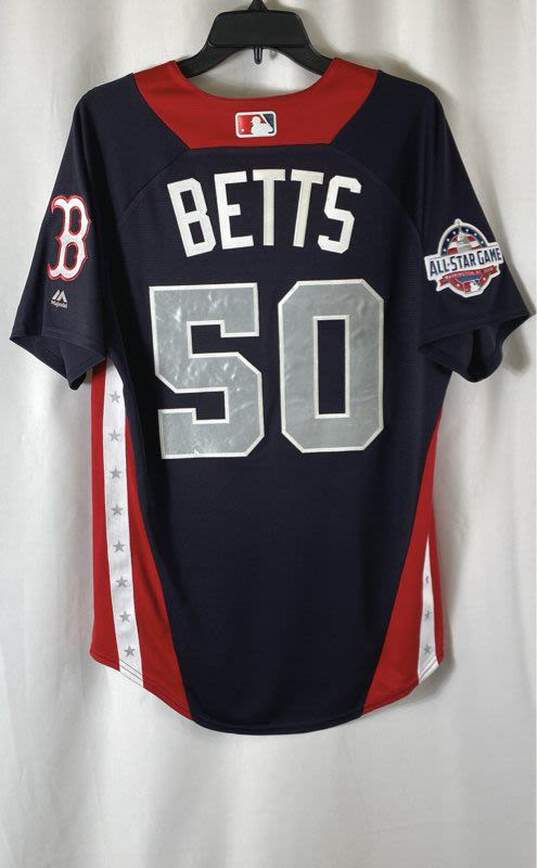 Majestic The Boston Red Sox #50 Mookie Betts Jersey - Size 40 (M) image number 3