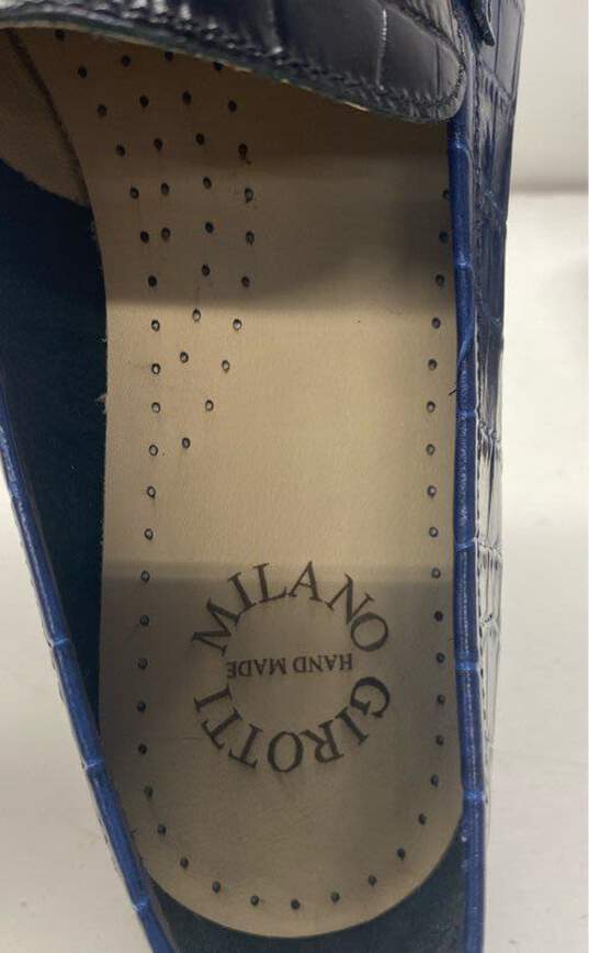 Girotti Milano Blue Slip-On Dress Shoe Men 8 image number 6
