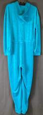 Juicy Couture Blue Velvet-Like Hooded Jump Suit - Size Large image number 2