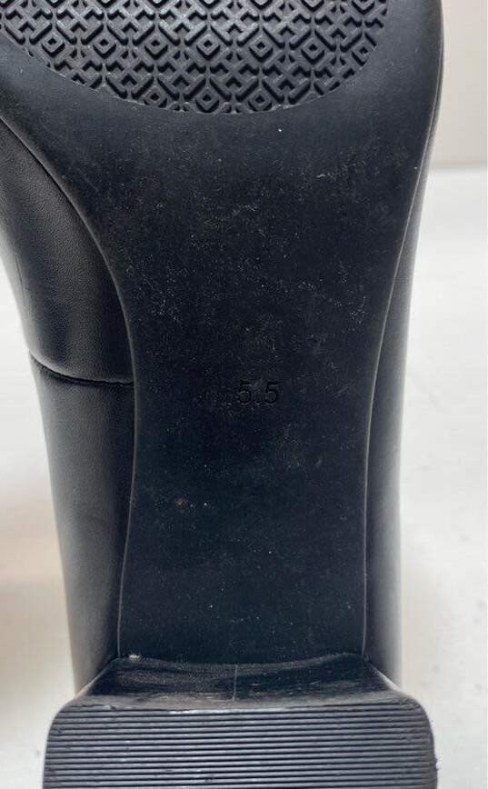 Tory Burch Janey Black Leather Pump Block Heels Women's Size 5.5 image number 7