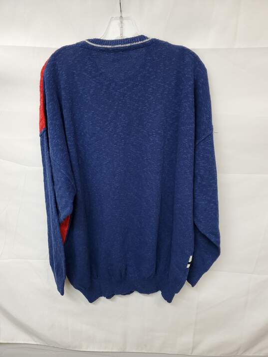 Neiman Marcus Multicolor Lightweight Pullover Knit Crewneck Sweater Sz 56 Italy image number 3