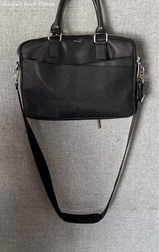 Cole Haan Black Leather American Airlines Handbag image number 2