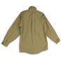 NWT Mens Tan Long Sleeve Spread Collar Button-Up Shirt Size Medium image number 2