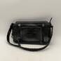 Brighton Womens Black Leather Strap Outer Zipper Pocket Shoulder Bag image number 1