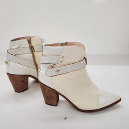 Australian Luxe Collective Women's Off-White Leather Booties Size 5