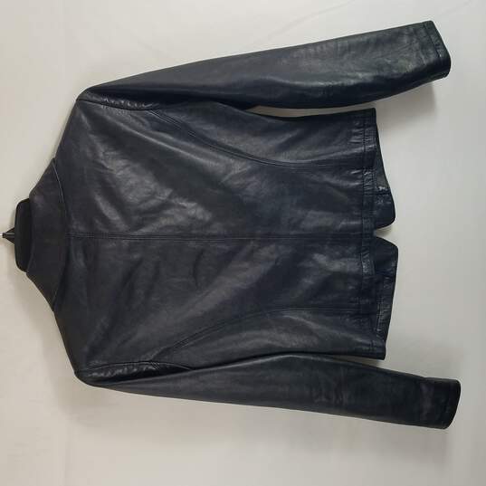 Buy the Tory Burch Women Black Leather Jacket XS | GoodwillFinds
