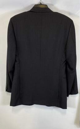 Linea Domizia Mens Black Pinstripe Single Breasted Notch Lapel 2 Pc Suit Size 48 alternative image