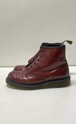 Dr. Martens Maroon Leather Combat Boots Women's Size 8
