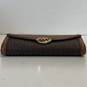 Michael Kors Signature Fulton Long Wallet Brown image number 3