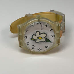 Designer Swatch Daisy Daze Round Dial Adjustable Strap Analog Wristwatch alternative image