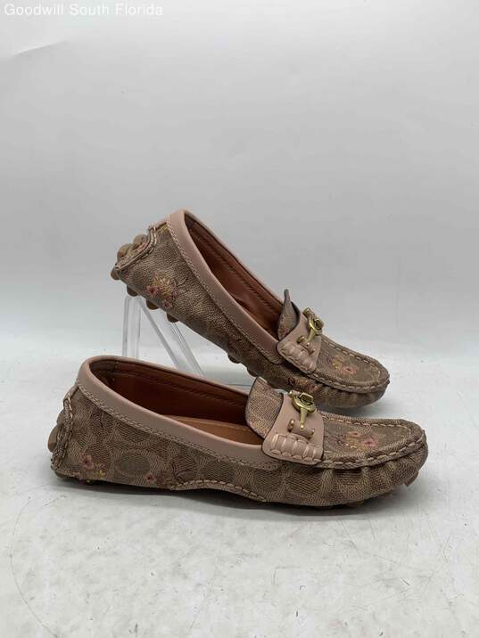 Coach Floral Brown Printed Womens Shoes Size 6B image number 2