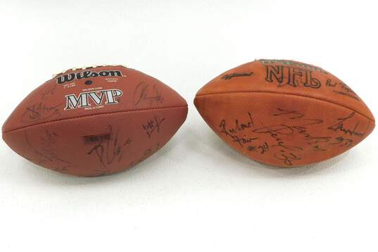 2 Autographed Footballs image number 2