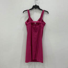 Womens Pink Sleeveless Sweetheart Neck Pullover Mini Dress Size Medium alternative image