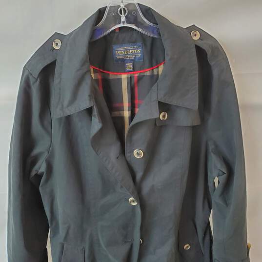 Vintage Pendleton Black Trench Coat size XXL image number 2
