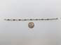 14K Yellow Gold Sapphire 0.18 CTTW Diamond Tennis Bracelet 5.3g image number 5