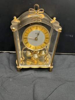 Schatz & Sohner Germany Gold Tone Mantel Clock