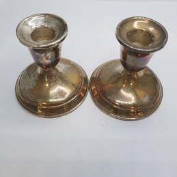Towle Sterling - Sterling Silver 3 1/4 inch Candlestick Holders 2 Pcs 309.2