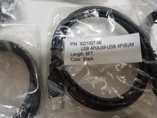 USB-A to USB-B 2.0 Cable for Printer or External Hard Drive (Lot) image number 3