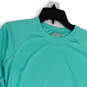 Womens Blue Long Raglan Sleeve Crew Neck Pullover T-Shirt Size Small image number 3