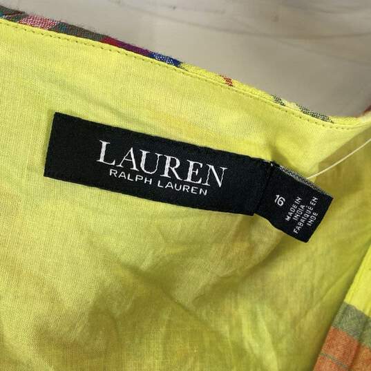 Lauren Ralph Lauren Multicolor Plaid Casual Dress - Size 16 image number 3