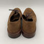 NIB Mens Brown Suede Round Toe Low Top Lace Up Derby Dress Shoes Size 12 image number 2