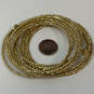 Designer Stella & Dot Gold-Tone Multi Strand Wire Beaded Wrap Bracelet image number 2