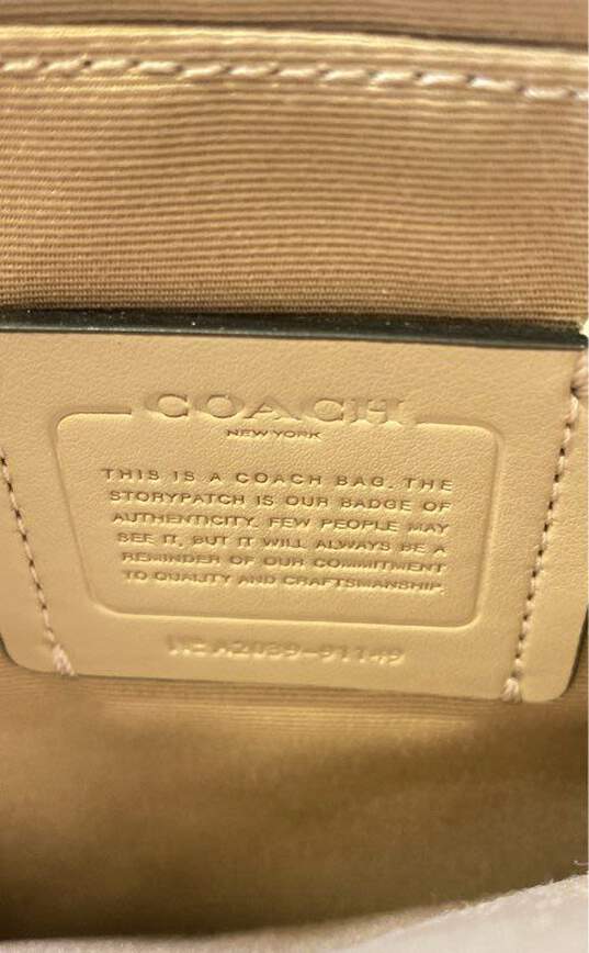 Coach Saffiano Leather Gallery File Colorblock Crossbody White image number 5