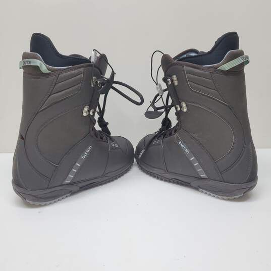 Burton Freestyle Brown/Light Blue Snowboarding Boots Women's 8 image number 5