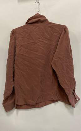 NWT Amour Vert Womens Brown Turtle Neck Long Sleeve Blouse Top Size Medium alternative image