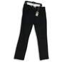 NWT Alexander Julian Colours Mens Black Dark Wash Straight Leg Jeans Size 34X32 image number 1