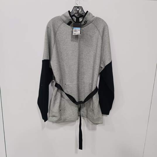 Nike Women's Gray/Black NSW Tech Fleece Mock Neck Oversized Sweater Size M NWT image number 1