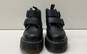Dr. Martens Devon Heart Black Leather Platform Boots Women's Size 7 image number 2